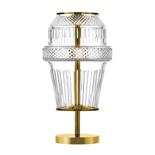 Modern Chrome Crystal Table Lamp