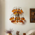 Amber Purple Crystal Teardrop Wall Sconce Pendant Light