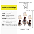Red Crystal Wall Sconce, 1-Light, 2-Light or 3-Light