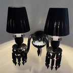 Black Wall Sconce, 2-Light or 3-Light