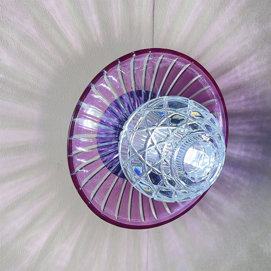 Modern Colorful Crystal Disc Wall Sconce – Luxury Art Glass Wall Light