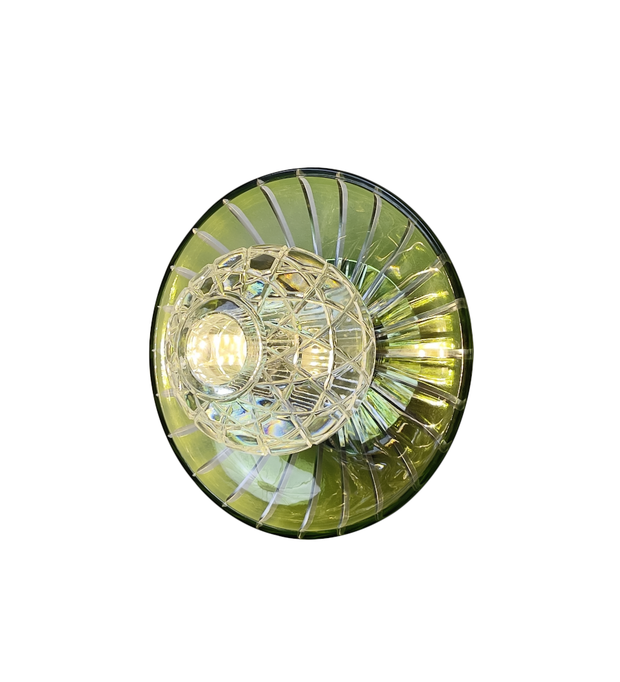 Modern Colorful Crystal Disc Wall Sconce – Luxury Art Glass Wall Light