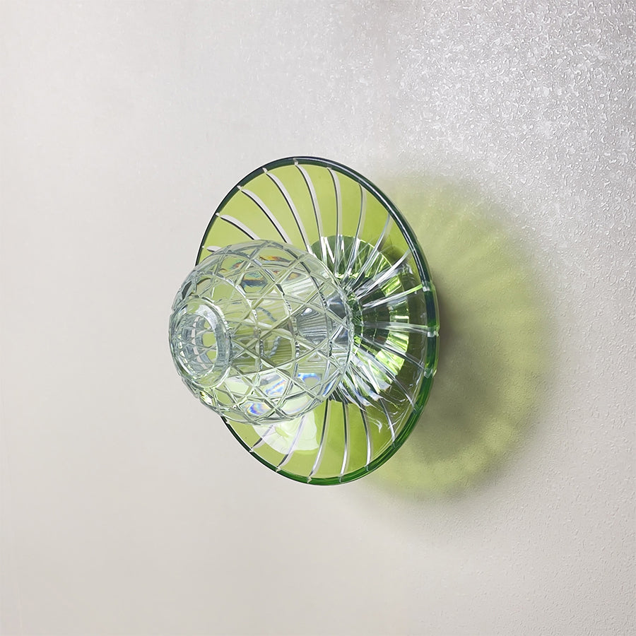 Modern Colorful Crystal Disc Wall Sconce – Luxury Art Glass Wall Light