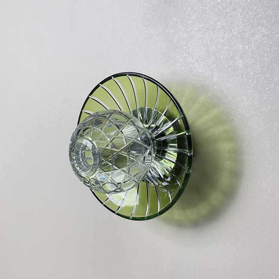 Modern Colorful Crystal Disc Wall Sconce – Luxury Art Glass Wall Light