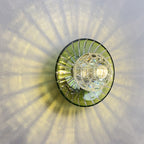 Modern Colorful Crystal Disc Wall Sconce – Luxury Art Glass Wall Light