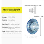 Modern Colorful Crystal Disc Wall Sconce – Luxury Art Glass Wall Light