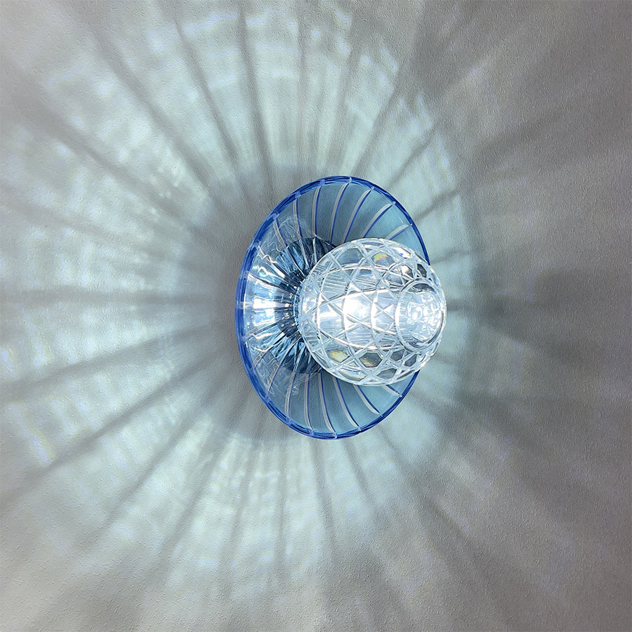 Modern Colorful Crystal Disc Wall Sconce – Luxury Art Glass Wall Light