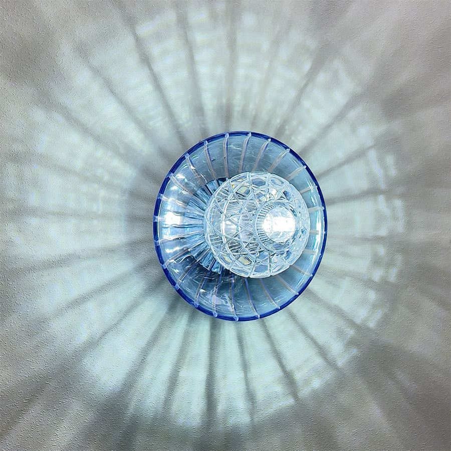 Modern Colorful Crystal Disc Wall Sconce – Luxury Art Glass Wall Light