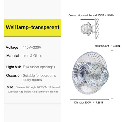 Modern Colorful Crystal Disc Wall Sconce – Luxury Art Glass Wall Light