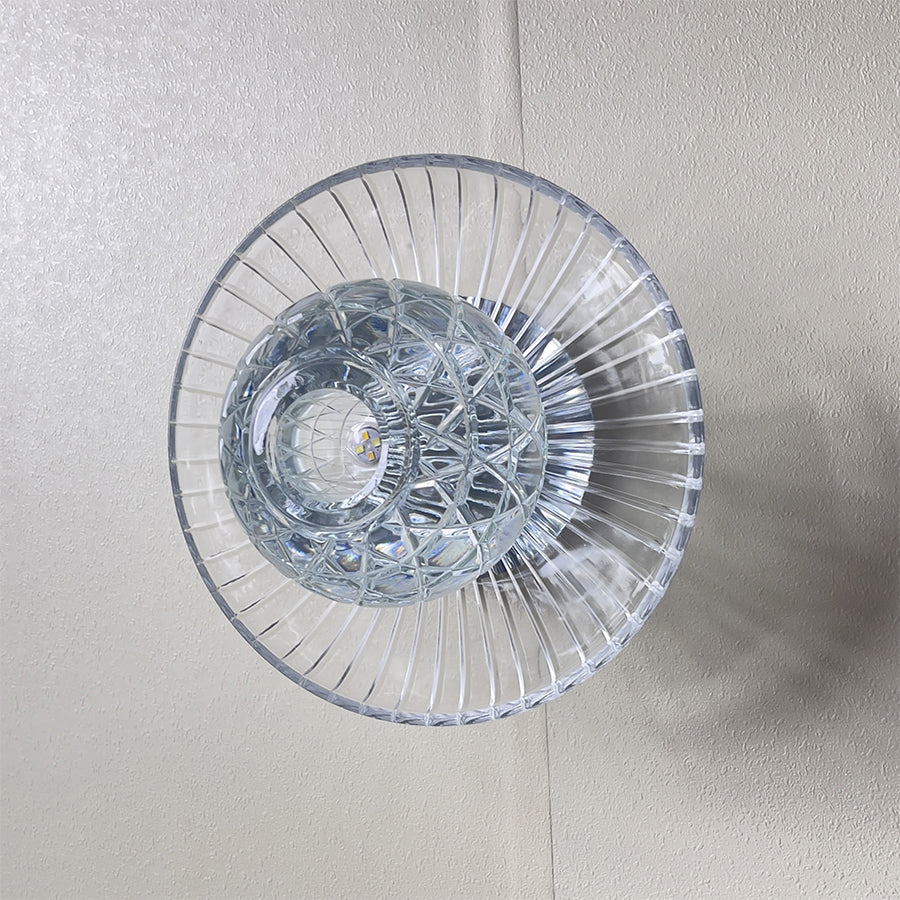 Modern Colorful Crystal Disc Wall Sconce – Luxury Art Glass Wall Light