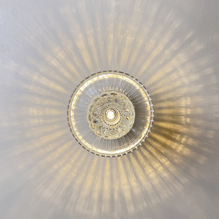 Modern Colorful Crystal Disc Wall Sconce – Luxury Art Glass Wall Light