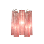 Mid-Century Amber Murano Glass Tube Wall Sconce – Italian Vintage Wall Light