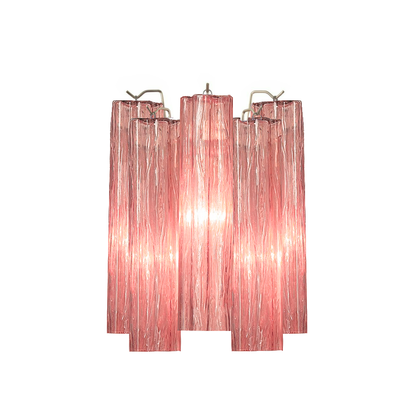 Mid-Century Amber Murano Glass Tube Wall Sconce – Italian Vintage Wall Light