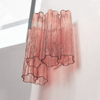 Mid-Century Amber Murano Glass Tube Wall Sconce – Italian Vintage Wall Light