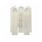 Mid-Century Amber Murano Glass Tube Wall Sconce – Italian Vintage Wall Light