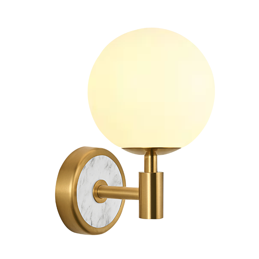 American Minimalist Globe Glass Wall Sconce –1-Light, 2-Light