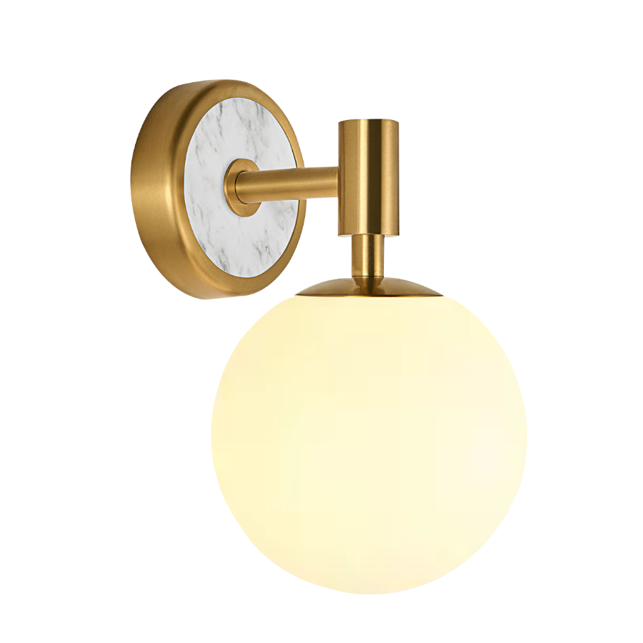 American Minimalist Globe Glass Wall Sconce –1-Light, 2-Light