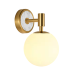 American Minimalist Globe Glass Wall Sconce –1-Light, 2-Light