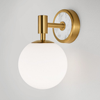 American Minimalist Globe Glass Wall Sconce –1-Light, 2-Light