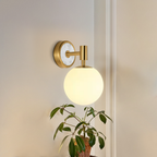 American Minimalist Globe Glass Wall Sconce –1-Light, 2-Light