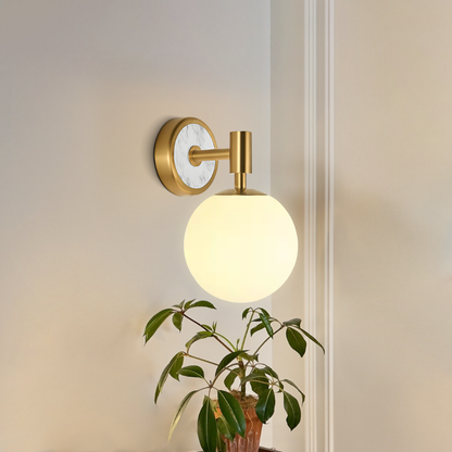 American Minimalist Globe Glass Wall Sconce –1-Light, 2-Light