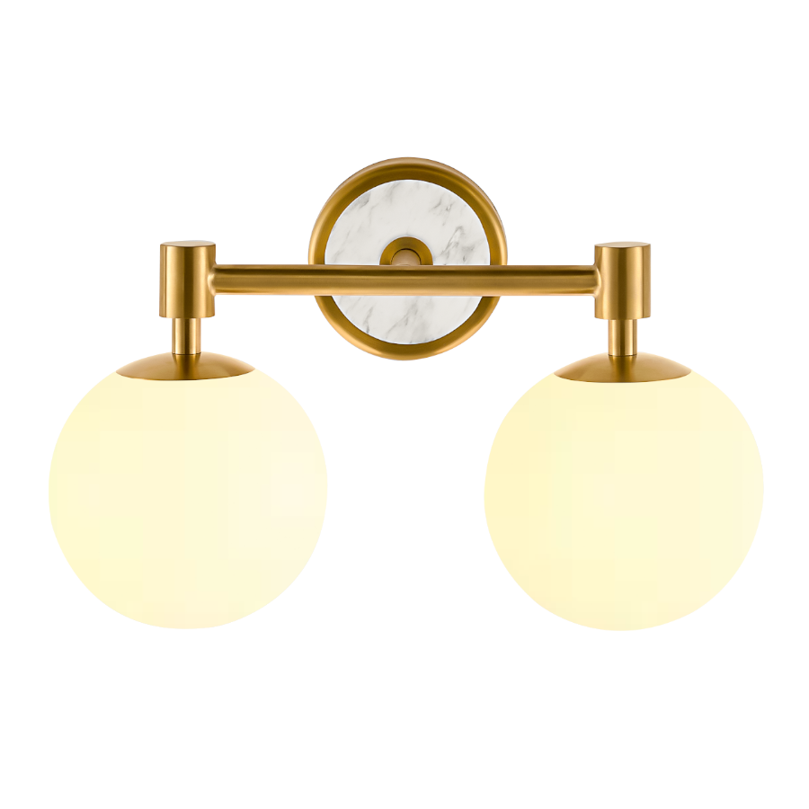 American Minimalist Globe Glass Wall Sconce –1-Light, 2-Light