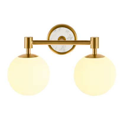 American Minimalist Globe Glass Wall Sconce –1-Light, 2-Light