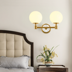 American Minimalist Globe Glass Wall Sconce –1-Light, 2-Light