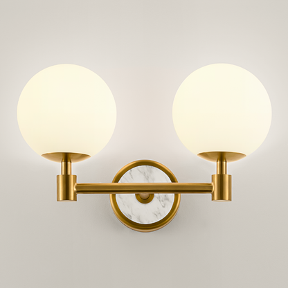 American Minimalist Globe Glass Wall Sconce –1-Light, 2-Light