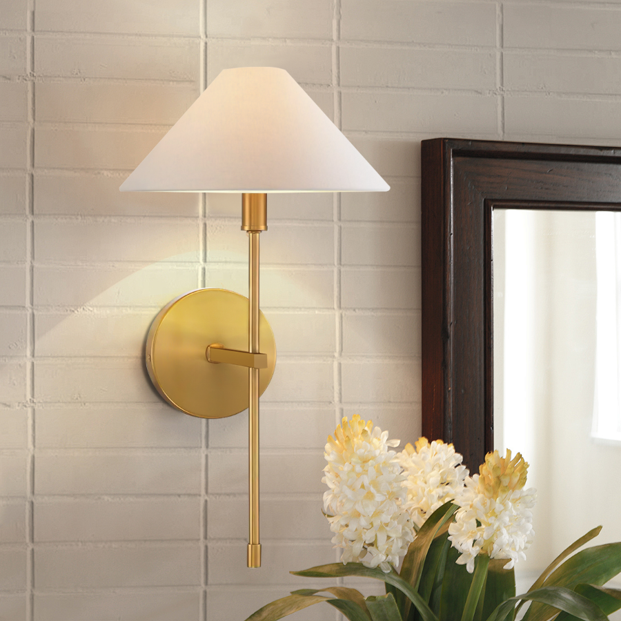Minimalist Luxury Fabric Shade Wall Sconce