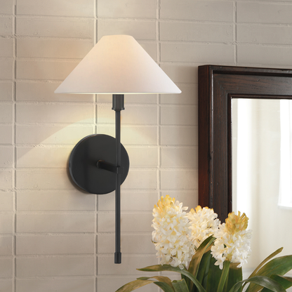 Minimalist Luxury Fabric Shade Wall Sconce