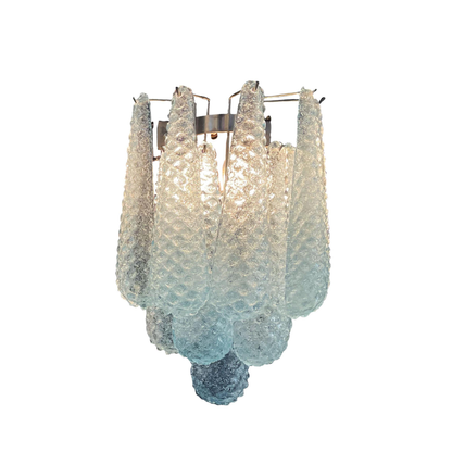 Vintage Handcrafted Glass Spoon Pendant Wall Lamp