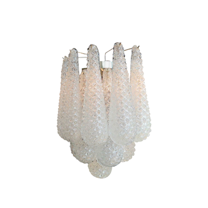 Vintage Handcrafted Glass Spoon Pendant Wall Lamp