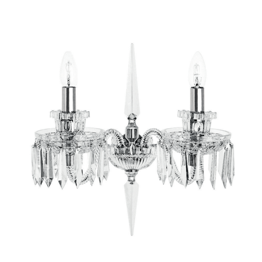 Classic Crystal Candelabra Multi-Light Wall Sconce