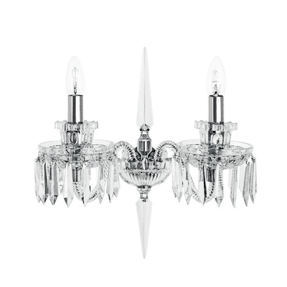 Classic Crystal Candelabra Multi-Light Wall Sconce