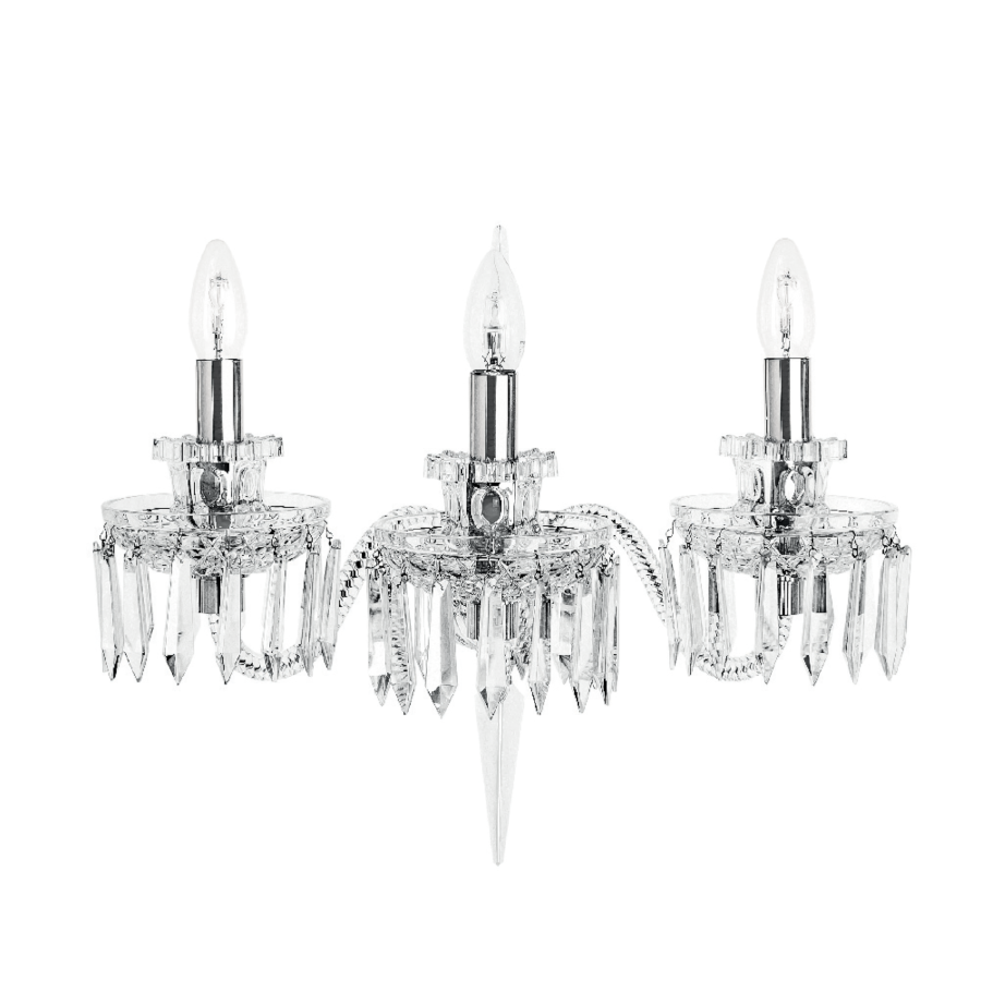 Classic Crystal Candelabra Multi-Light Wall Sconce