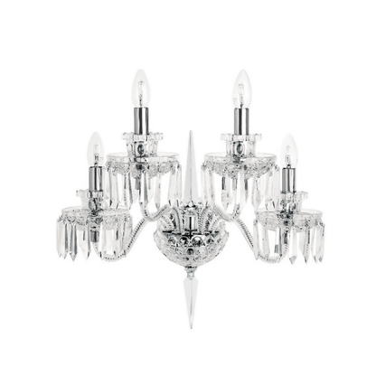Classic Crystal Candelabra Multi-Light Wall Sconce