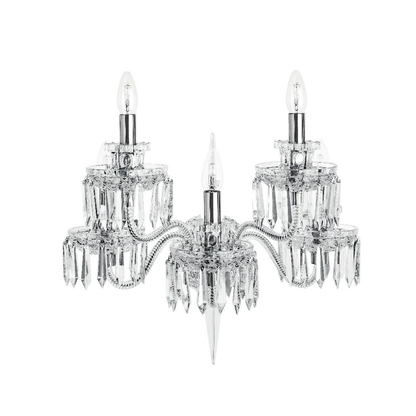 Classic Crystal Candelabra Multi-Light Wall Sconce
