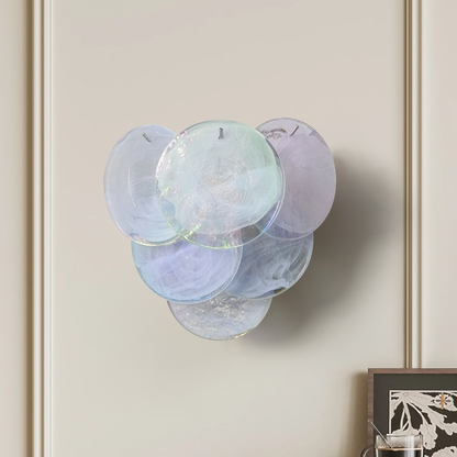 Mid-Century Vintage Handcrafted Glass Wall Sconce