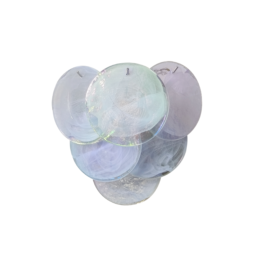 Mid-Century Vintage Handcrafted Glass Wall Sconce