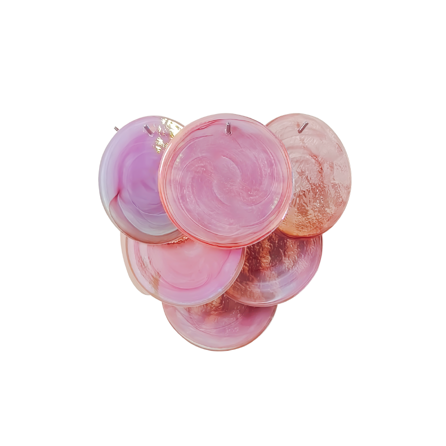 Mid-Century Vintage Handcrafted Glass Wall Sconce