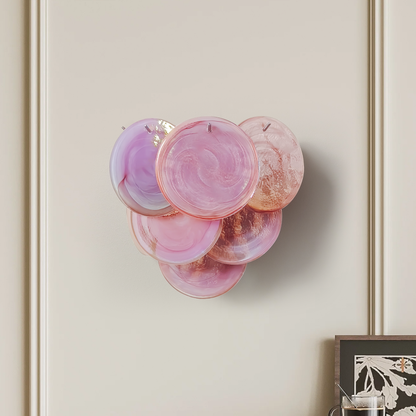 Mid-Century Vintage Handcrafted Glass Wall Sconce