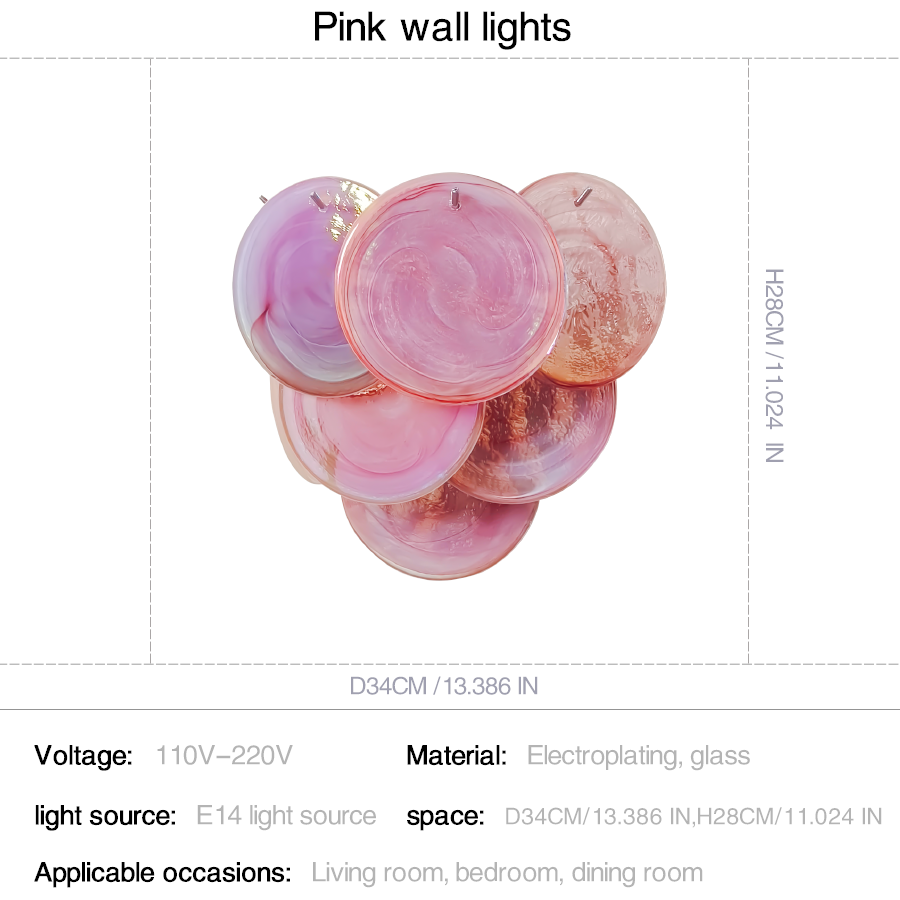 Mid-Century Vintage Handcrafted Glass Wall Sconce