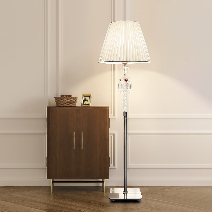 Mid-Century Baccarat Style Floor Lamp