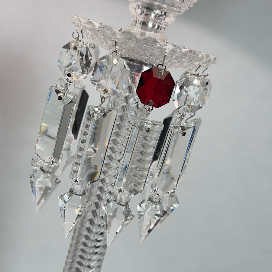 Mid-Century Baccarat Style Floor Lamp