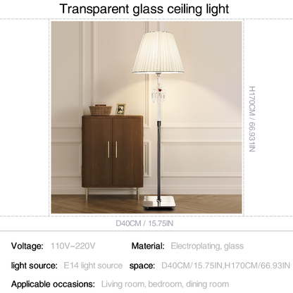 Mid-Century Baccarat Style Floor Lamp