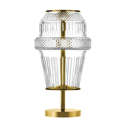 Modern Chrome Crystal Table Lamp