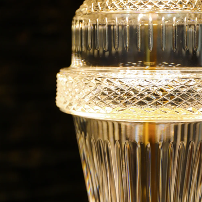 Modern Chrome Crystal Table Lamp