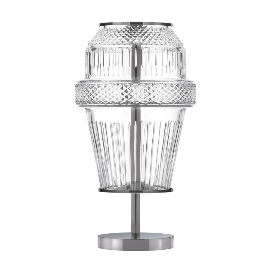 Modern Chrome Crystal Table Lamp