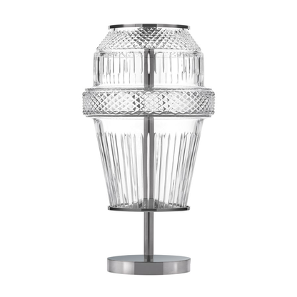 Modern Chrome Crystal Table Lamp